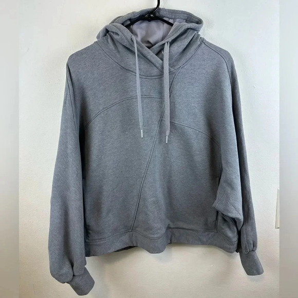 Lululemon Broken Beats Hoodie Heathered Glacier Grey size X/S - Picture 7 of 16